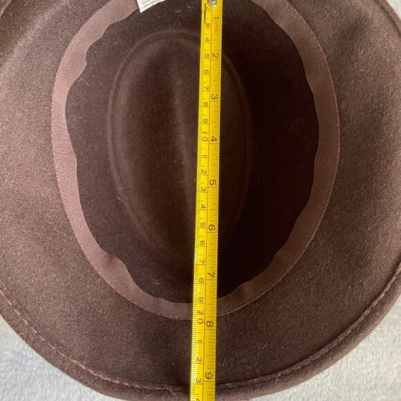 Accented Brown Wool Hat - Picture 12 of 12